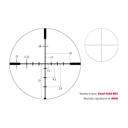 Luneta celownicza Vortex Diamondback 3,5-10x50 1'' BDC