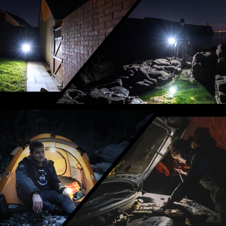 Latarka LED Fenix E03R V2.0 niebieska