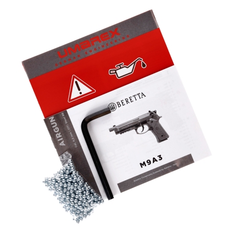 Pistolet wiatrówka Beretta M9A3 FM 4,5 mm brązowy