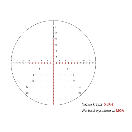 Luneta celownicza Vortex Razor HD LHT 4,5-22x50 FFP 30 mm AO XLR-2 MOA/MRAD