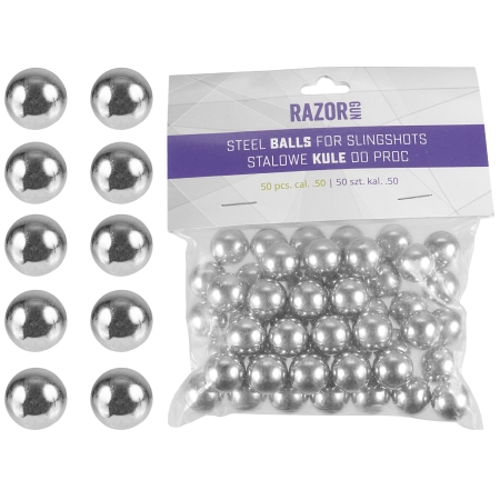 Kulki do procy RazorGun  .50 50 szt.