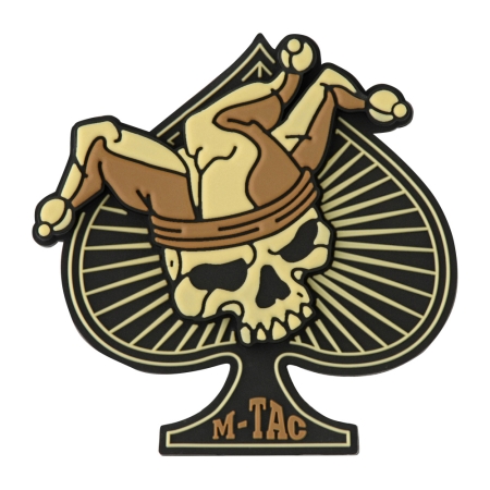 Naszywka Patch M-Tac Ace of Spades 3D PCV coyote