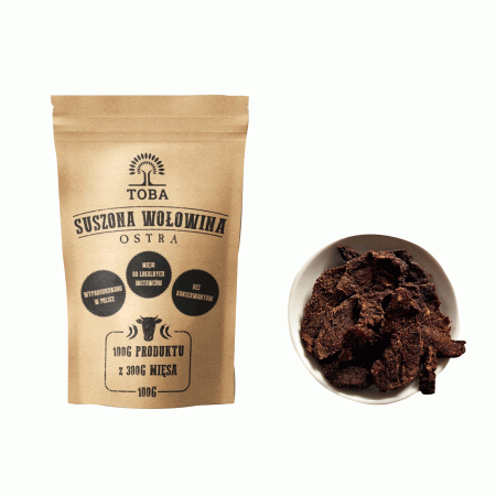Wołowina suszona Toba ostra 100 g