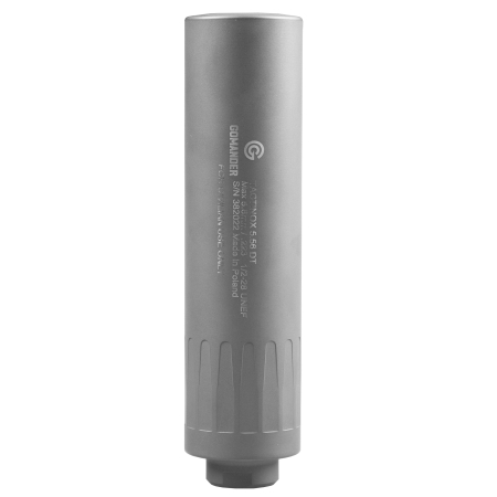 Tłumik do broni Gomander Tactinox 5,56 DT nienasuwany 42 mm 1/2x28 stal nierdzewna szary