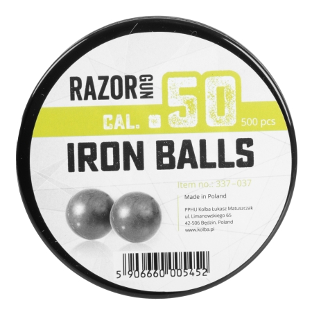 Kule metalowo-gumowe RazorGun 50 kal. .50 / 500 szt. do Umarex HDR50