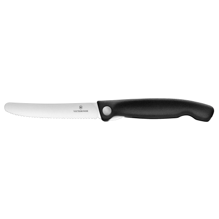 Nóż Victorinox Swiss Classic 6.7833.FB ząbkowany, czarny, składany