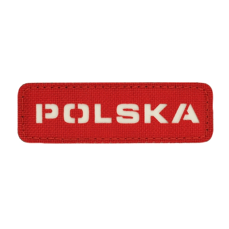 Naszywka Polska M-Tac 25x80 Laser Cut czerwona