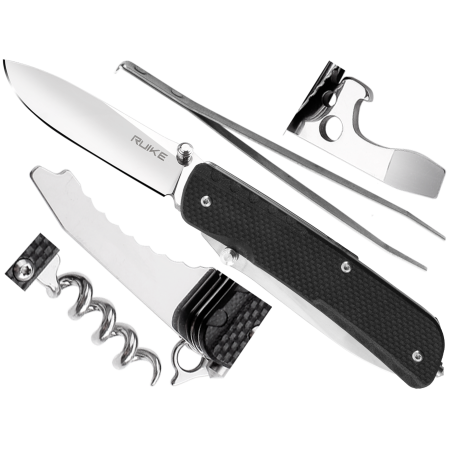 Scyzoryk Ruike LD21-B wielofunkcyjny, czarny
