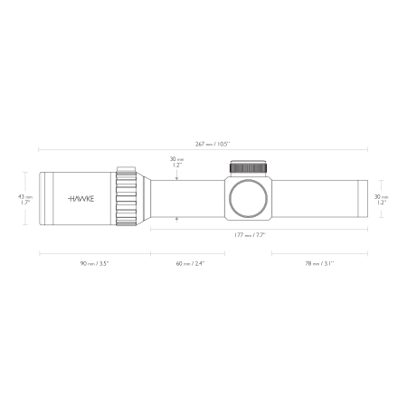 Luneta celownicza Hawke Vantage 30 1-8x24 IR L4A Dot
