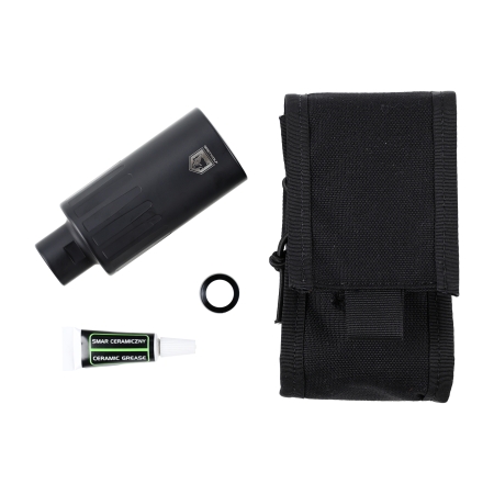 Tłumik do broni Gomander Tactinox 9 S PCC DT 1/2x36 TPI nienasuwany stal czarny