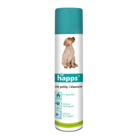 Spray Happs na pchły i kleszcze 250 ml