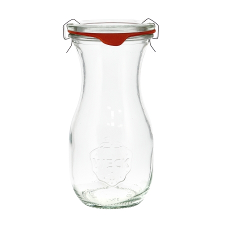 Butelka Weck Saftflasche z pokrywką, uszczelką i 2 zapinkami 290 ml 6 szt.