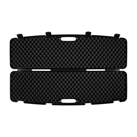 Kufer na bron Megaline czarny 118x30x11cm klamry