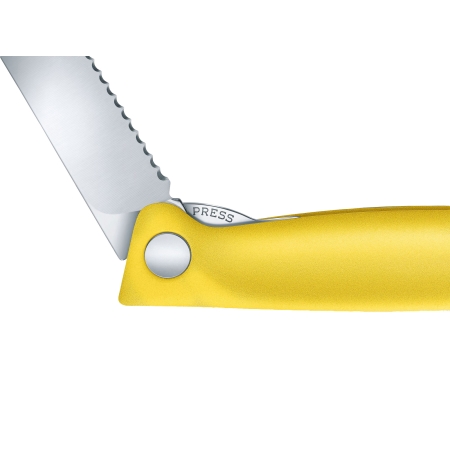 Nóż Victorinox Swiss Classic 6.7836.F8B ząbkowany, żółty, składany