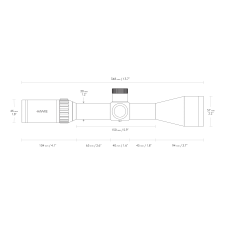 Luneta celownicza Hawke Vantage 30 WA FFP 4-16x50 IR SF Half Mil Dot
