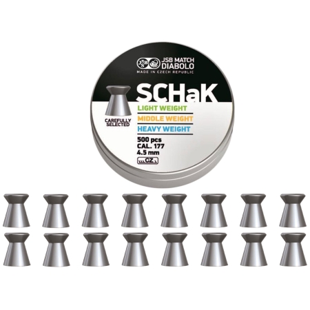 Śrut diabolo JSB Schak 500 LP/LG 4,50/500 0,535 g