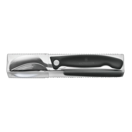 Zestaw sztućców Victorinox 6.7192.F3 (nóż składany, widelec, łyżka) czarny