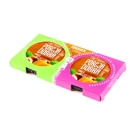 Dwupak Porcja Dobra przekąska morelowo-orzechowa 50g