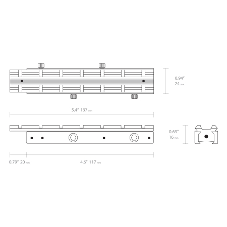 Regulowany adapater szyny Hawke Dovetail na Weaver