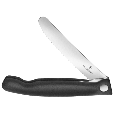 Nóż Victorinox Swiss Classic 6.7833.FB ząbkowany, czarny, składany