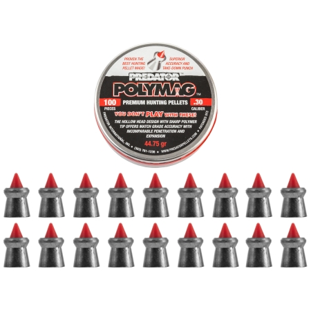 Śrut diabolo JSB Polymag Predator 7,62 mm 100 szt.