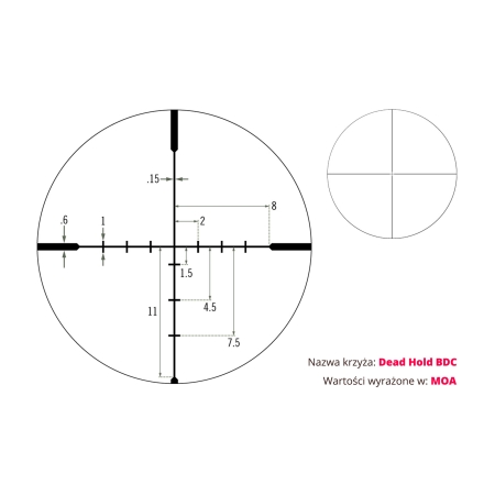 Luneta celownicza Vortex Diamondback 4-12x40 1'' BDC