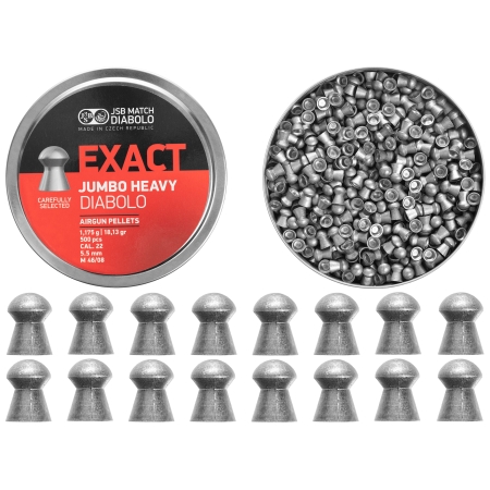Śrut diabolo JSB Exact Jumbo Heavy 5,53 mm 500 szt.