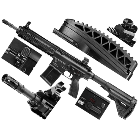 Replika karabinek ASG Heckler&Koch HK417 6 mm green gas