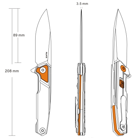 Nóż Ruike P875-SZ srebrny