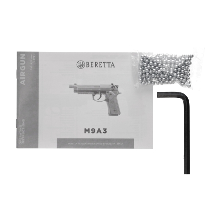 Pistolet wiatrówka Beretta M9A3 FM 4,5 mm czarno-szary CO2