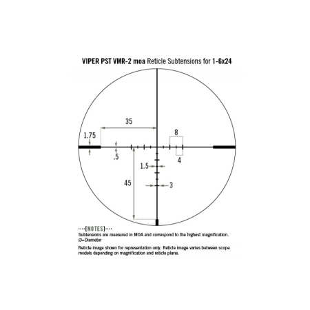 Luneta celownicza Vortex Viper PST II 1-6x24 30 mm VMR-2