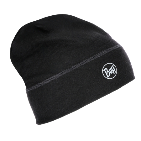 Czapka unisex BUFF Merino Beanie Solid czarna