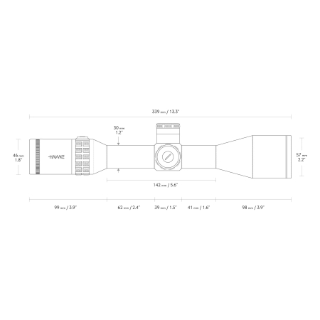 Luneta celownicza Hawke SideWinder 30 4-16X50 SR Pro Gen II