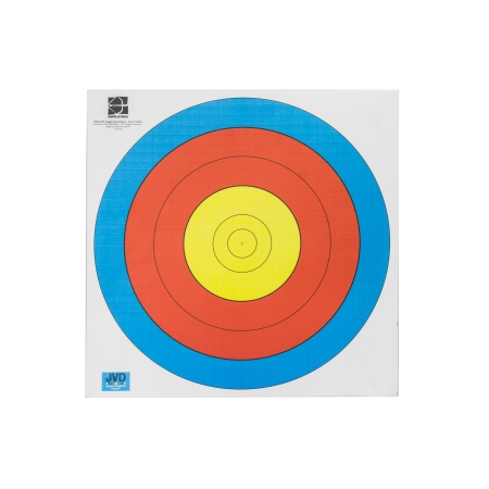 Tarcza papierowa 40 cm JVD FITA WA 6 pierścieni 3 kolory
