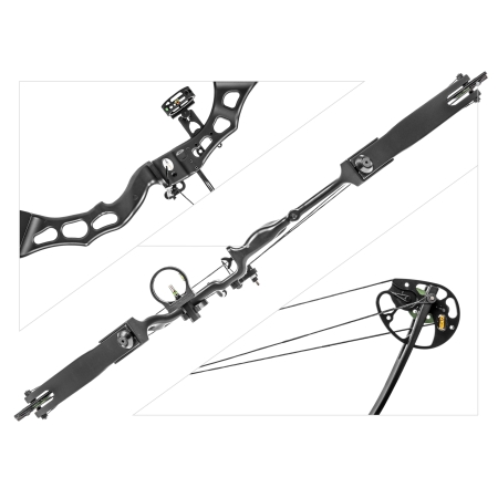 Łuk bloczkowy dla dorosłych Poe Lang Predator III 35-65 lb 35,5