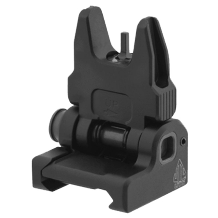 Przeziernik muszka składana Leapers UTG Accu-Sync Spring-loaded AR15 przednia, czarna