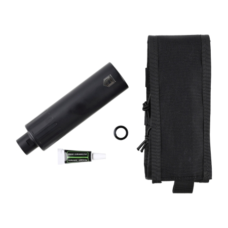 Tłumik do broni Gomander Tactinox 9 L PCC DT 1/2x36 TPI 49 mm nienasuwany stal czarny