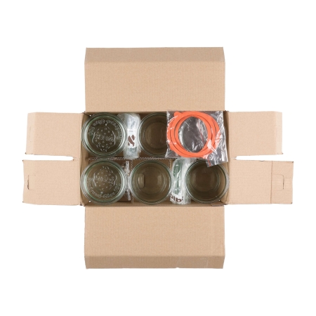 Słoik Weck Mold z pokrywką, uszczelką i 2 zapinkami 580 ml, 6 szt