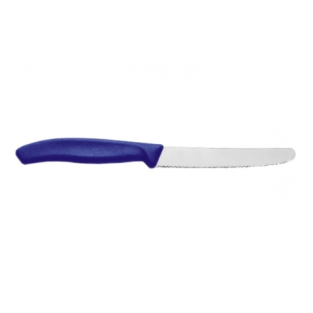 Nóż do pomidorów Victorinox 6.7832 ząbkowany, niebieski, zaokrąglona końcówka