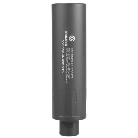 Tłumik do broni Gomander Tactinox 9 L PCC DT nienasuwany M18X1 49 mm stal czarny