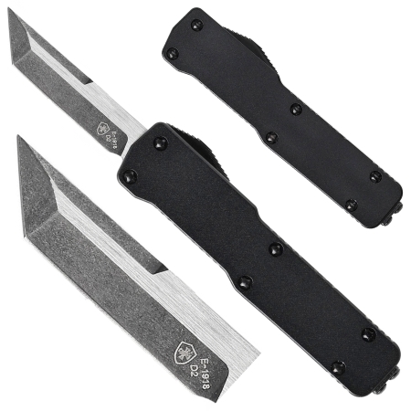 Nóż OTF Templar Knife Cali Legal Aluminium Anodized Black Tanto Black