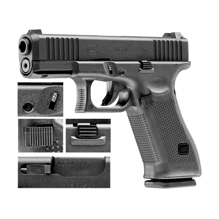 Replika pistolet ASG Glock 45 6 mm green gas