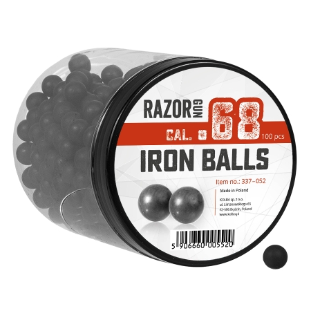 Kule gumowo-metalowe RazorGun 68 kal. .68 / 100 szt. do Umarex T4E HDS i SG-68