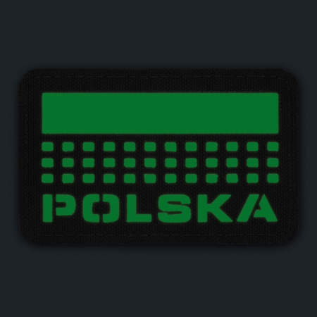 Naszywka M-Tac Polska (z flagą)50x80 Laser Cut coyote