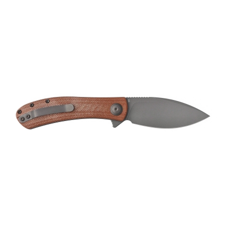 Nóż składany Trollsky Knives Mandu brązowy Micarta
