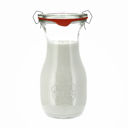 Butelka Weck Saftflasche z pokrywką, uszczelką i 2 zapinkami 290 ml 6 szt.