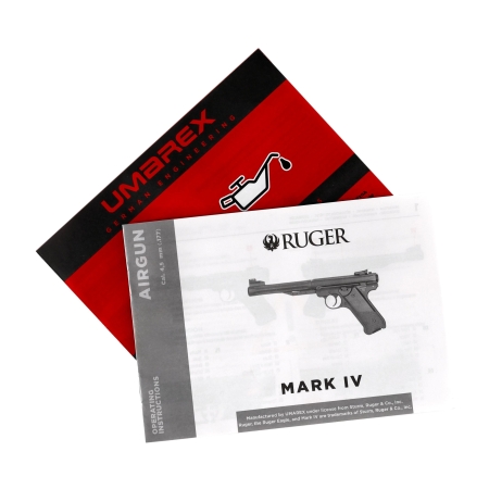 Pistolet wiatrówka Ruger Mark IV 4,5 mm srebrny