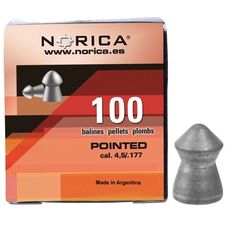 Śrut Norica Pointed 4,5 mm 100 szt. w kartonowym opakowaniu