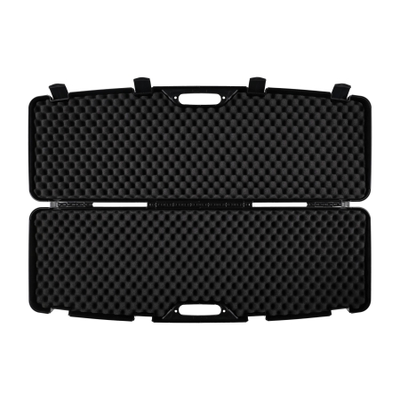 Kufer na bron Megaline czarny 118x35x11cm klamry