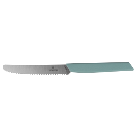 Nóż stołowy Victorinox Swiss Modern 6.9006.11W41 ząbkowany, miętowy